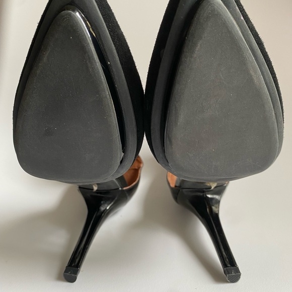 NWOT Jeffrey Campbell Black Suede & Leather Solitaire Heels - Size 8 - Picture 6 of 11